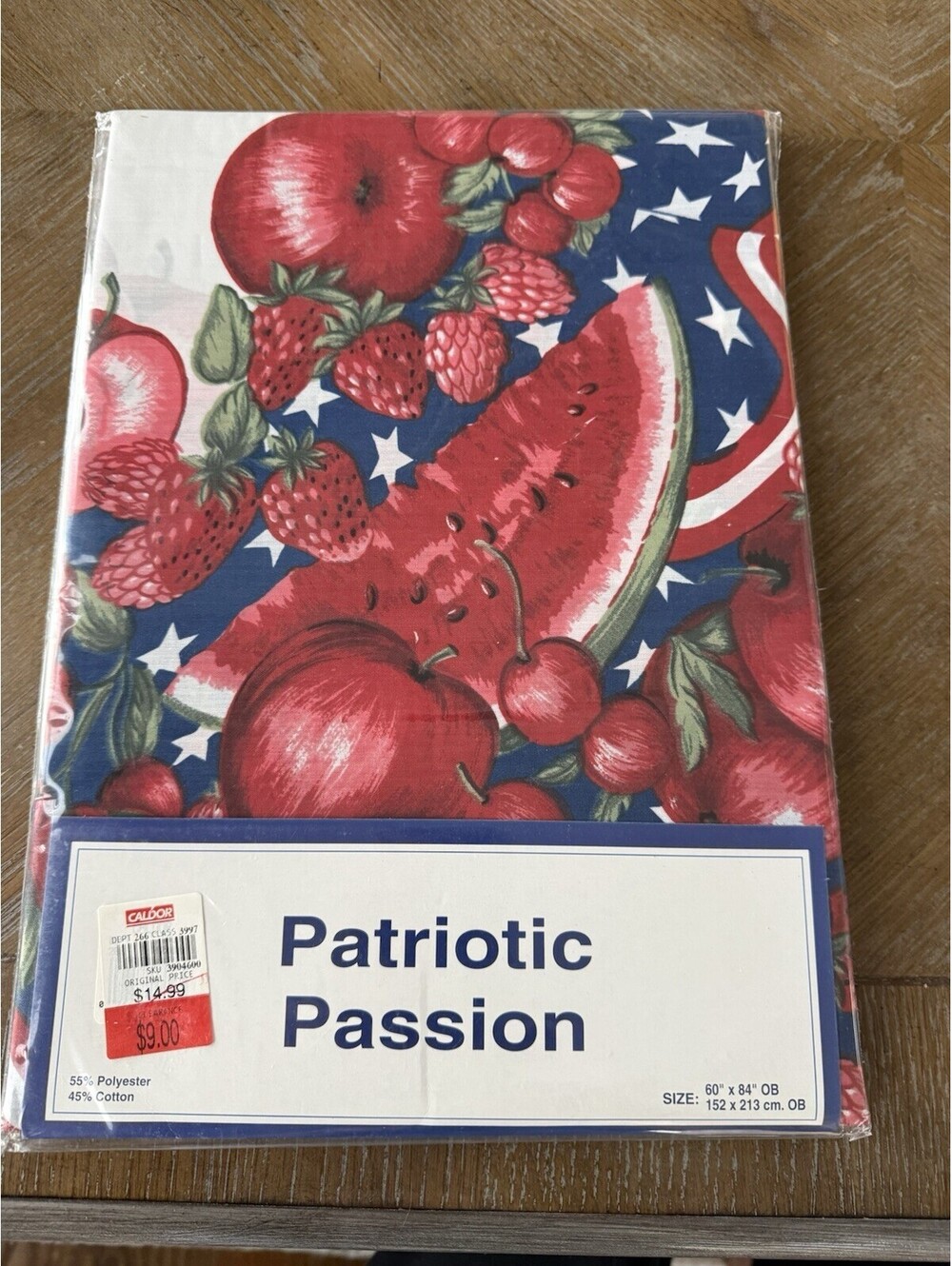 Avon Home Fashions Tablecloth Patriotic Passion 60” X 84” Poly Cotton